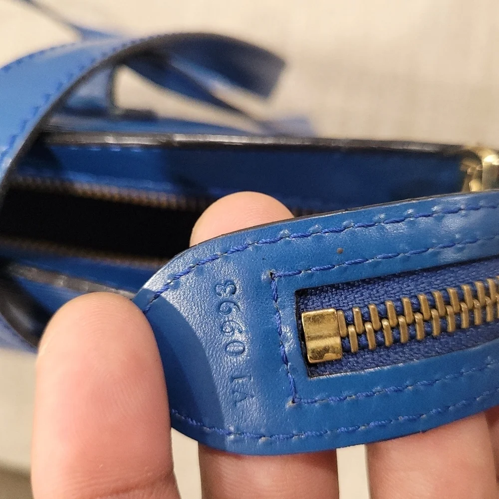 💙🔹️ LOUIS VUITTON🔹️ Saint Jacques blue tote bag and matching wallet + COA - Picture 11 of 14